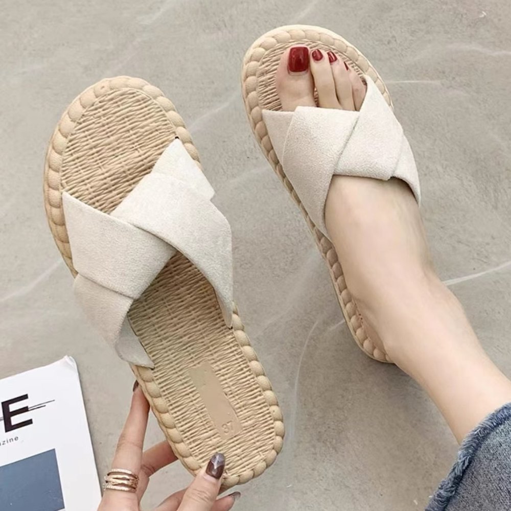 White slippers